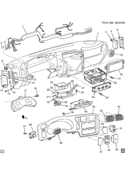ST INSTRUMENT PANEL & RELATED PARTS PART 2 (EXC ZN4)
