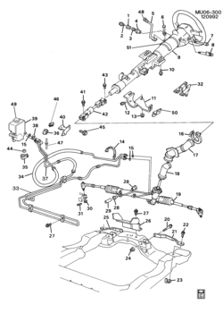 U STEERING SYSTEM & RELATED PARTS (LG6/3.1D)