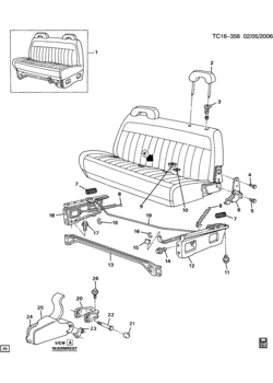 CK(06-43) FRONT SEAT/BENCH HARDWARE (A52)