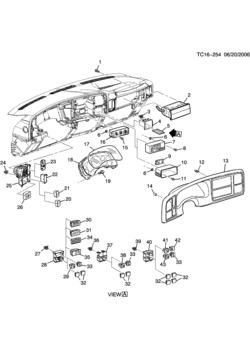CK INSTRUMENT PANEL & RELATED PARTS PART 2 ELECTRICAL (CHEVROLET X88,G.M.C. Z88)