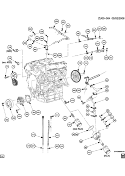 UX1 ENGINE ASM-3.5L V6 COOLING AND RELATED PARTS (LX9/3.5L)