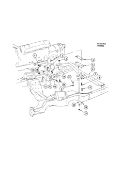 C ENGINE & TRANSMISSION MOUNTING-V8 (LF9/350N)DIESEL