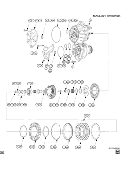 A VARIABLE TRANSMISSION CASE COVER & FORWARD CLUTCH(M75)