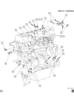 Z ENGINE ASM-1.9L L4 CONTROL SENSORS (LK0/1.9-9)