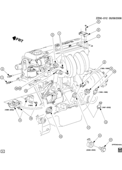 Z ENGINE ASM-1.9L L4 CONTROL SENSORS (L24/1.9-8)