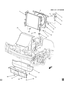 M RADIATOR MOUNTING & RELATED PARTS (C41)