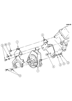 B STEERING PUMP MOUNTING-3.8L V6 (LD5/231A)(EXC K19)