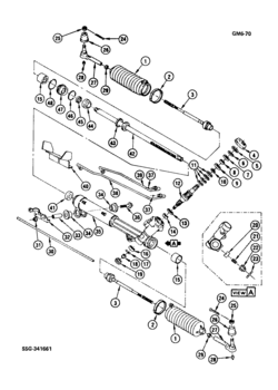 A STEERING ASM/RACK & PINION-POWER