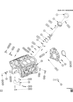 L ENGINE ASM-3.5L V6 PISTONS (L66/3.5-4)