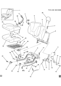 CK107(06) REAR SEAT/FOLDING PART 1-40% SIDE (AM7, UPLEVEL Y91)