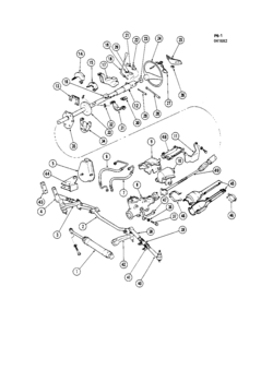 STEERING SYSTEM & RELATED PARTS (EXC 