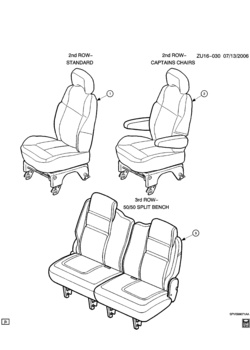 UX1 REAR SEAT ASSEMBLIES(AL4,AM9,AQ4)