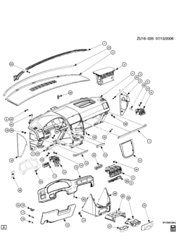 UX1 INSTRUMENT PANEL & RELATED PARTS PART 1