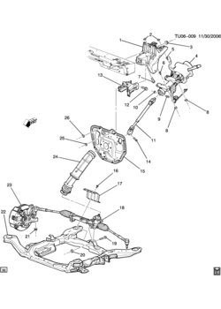 UX1 STEERING SYSTEM & RELATED PARTS