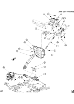 UX1 STEERING SYSTEM & RELATED PARTS