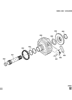 Z AUTOMATIC TRANSMISSION (MN5) (4T45-E) FORWARD CLUTCH SUPPORT