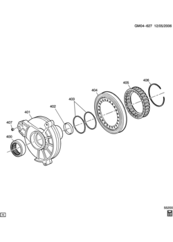 LF AUTOMATIC TRANSMISSION (MN5) (4T45-E) DRIVEN SPROCKET SUPPORT & 2ND CLUTCH