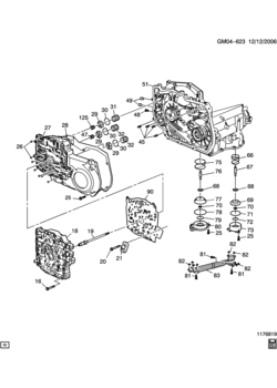 LF AUTOMATIC TRANSMISSION (MN5) PART 2 (4T45-E) CASE & RELATED PARTS