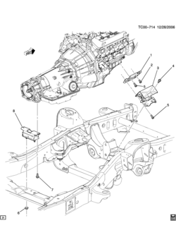 K1(03-53) ENGINE & TRANSMISSION MOUNTING-V6 (LU3/4.3X)