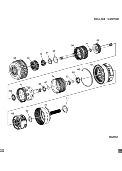 DN AUTOMATIC TRANSMISSION (MYD) (6L90) CLUTCH ASSEMBLIES & RELATED PARTS