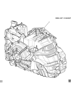 N AUTOMATIC TRANSMISSION ASSEMBLY (MH2,MH4)(6T70)