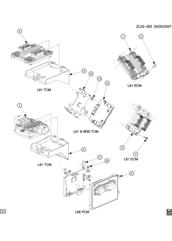 L CONTROL MODULE & RELATED PARTS