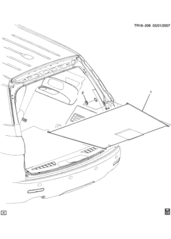 RV1 LUGGAGE COMPARTMENT COVER/REAR (RYJ)