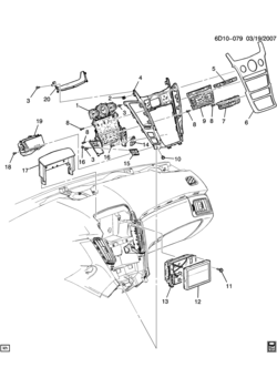 DM69 INSTRUMENT PANEL PART 4 CENTER CONTROL (UAV,U2X,U2Y)