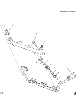 A FUEL INJECTOR RAIL (LFX/3.6-3)