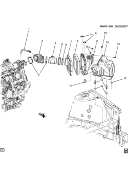W AIR INTAKE SYSTEM-V6 (L26/3.8-2)