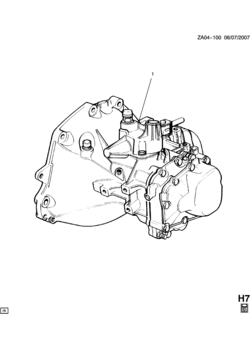 A 5-SPEED MANUAL TRANSAXLE (F17-5 M25) COMPLETE
