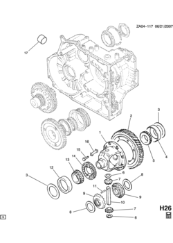 A AUTOMATIC TRANSMISSION (AF17-4 MNF) DIFFERENTIAL