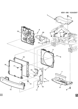 DW,DY29 RADIATOR MOUNTING & RELATED PARTS