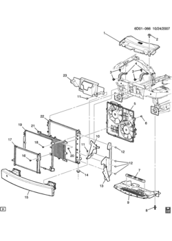 DX29 RADIATOR MOUNTING & RELATED PARTS