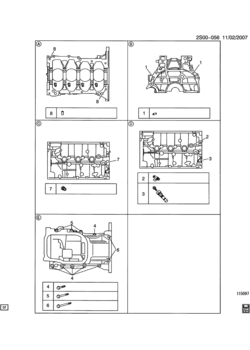 S26 ENGINE ASM-1.8L L4 PART 4 CYLINDER BLOCK HARDWARE & RELATED PARTS (LAY/1.8-8)