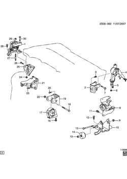 S26 ENGINE & TRANSAXLE MOUNTING (LAY/1.8-8, MVB)