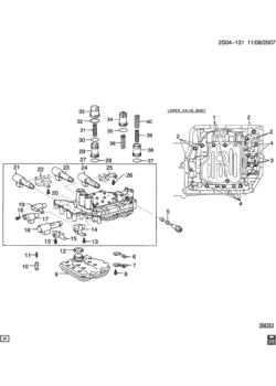 S26 AUTOMATIC TRANSAXLE (MVD) VALVE BODY & RELATED PARTS