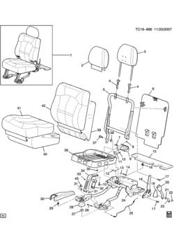 CK157(06) REAR SEAT/FOLDING-40% SIDE (1ST DES-PLASTIC BACK PANEL)(AT5)