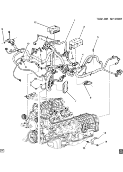 CK1 WIRING HARNESS/ENGINE (LFA/6.0-5)