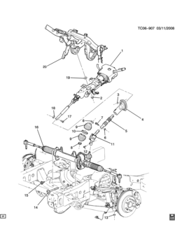 CK1 STEERING SYSTEM & RELATED PARTS