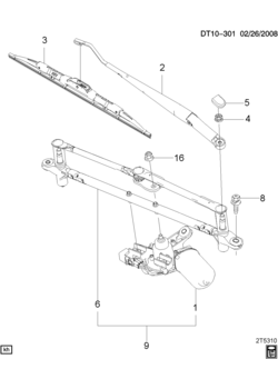 T WIPER SYSTEM/WINDSHIELD FRONT