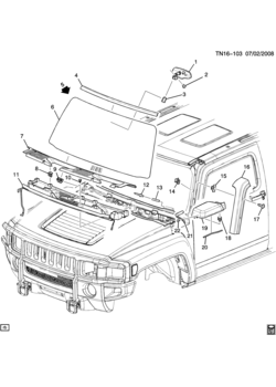 N1 WINDSHIELD & RELATED PARTS