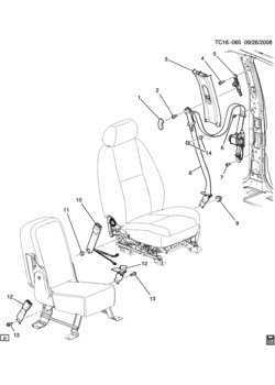 CK1,2(06-36) SEAT BELTS/FRONT
