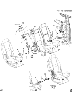 CK109,2(06) SEAT BELTS/REAR (AL4,AM8)