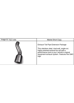 ST1 EXTENSION PKG/EXHAUST TAIL PIPE (OEM ONLY)(Z88)