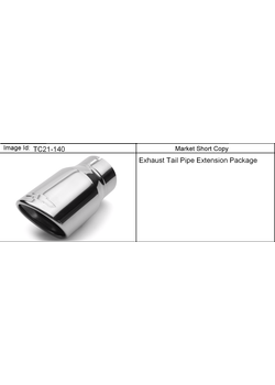 CK109(06-36) EXTENSION PKG/EXHAUST TAIL PIPE (OEM ONLY)(BOWTIE LOGO)(L76,X88)