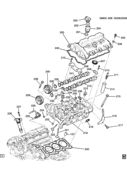 N ENGINE ASM-2.8L V6 PART 2 CYLINDER HEAD & RELATED PARTS (LAU/2.8-4)