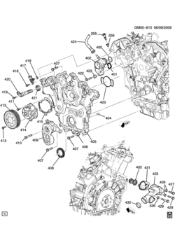 N ENGINE ASM-2.8L V6 PART 4 FRONT COVER & COOLING (LAU/2.8-4)