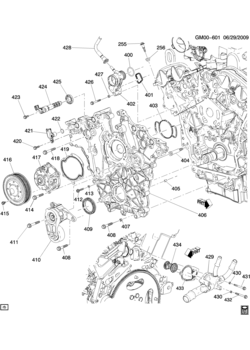 N ENGINE ASM-3.0L V6 PART 4 FRONT COVER & COOLING (LF1/3.0G)