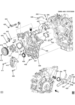LH,LJ ENGINE ASM-3.0L V6 PART 4 FRONT COVER & COOLING (LF1/3.0Y)